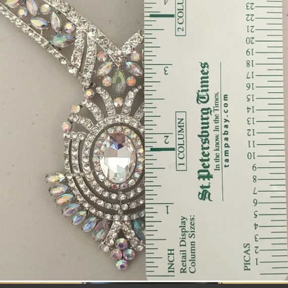 Aurora rhinestone pageant necklace - Picture 2 of 4